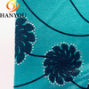 Popular hot silver stamping rounded flower design antistatic super soft fabric 