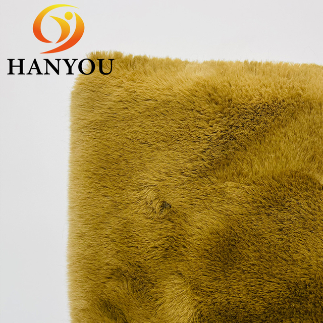 Wholesale 100% Polyester Knit Plush Faux Rabbit Faux Fur Fabric