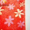 Red Starfish Flower Pattern Flannel Coral Fleece Plush Minky Luminous Fabric Glow In The Dark Fleece Fabric