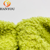 Hanyo Wholesale Soft Boucle Sherpa Teddy Fleece Velvet Fabric 100 Polyester Hot Pashmina Fabric Curly Furry Fabric for Toys Or Coats