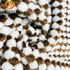Plaid Pattern Polyester Classic Plain Jacquard Strip Faux Fur Fabric for Toys