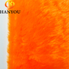 Orange New Style High Quality Custom Color Luxury Brush Rabbit Faux Fur PV Fleece Fabric For Cushion Pillow