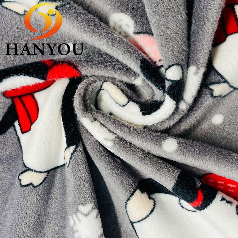 Penguin Snowflake Style Organic Cotton Lycra Print Jersey Knit Fabric 95 Cotton 5 Spandex Fabric Cottons Fabric