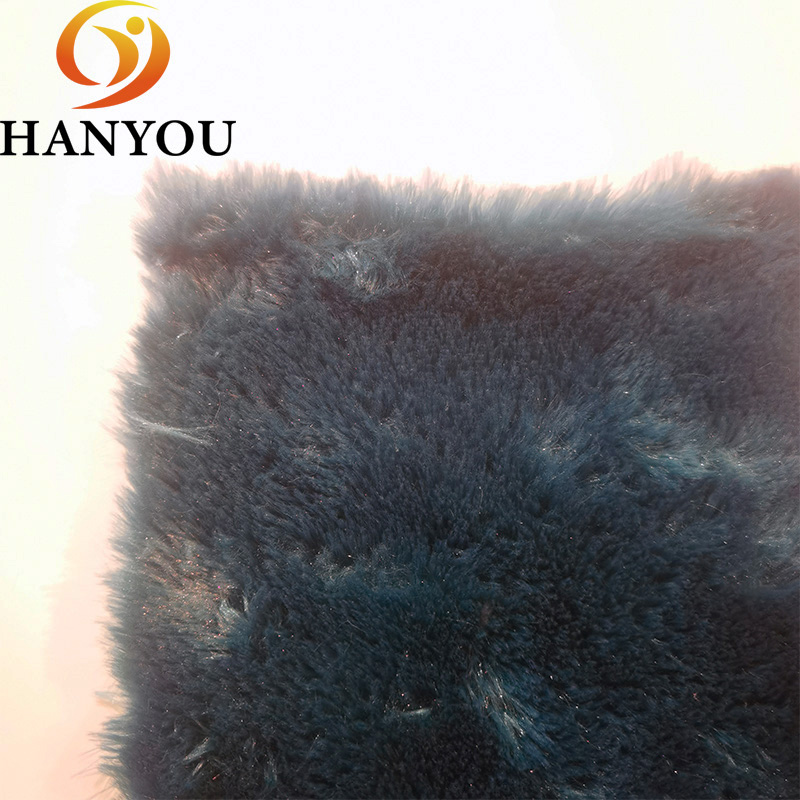 RTS 100 Polyester Blue Electrostatic-free PV Plush Fleece Fabric For Blanket