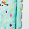 2023 Most Popular Bake Printing Coloured Dots High-weight Flannel Fabric for Bath Towel