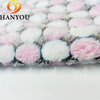  High Quality Pink and white polka dots Super Soft Jacquard Home Textile Sofa Pringting Polyester Cotton Other Rabbit Faux Fur Blanket Fabric