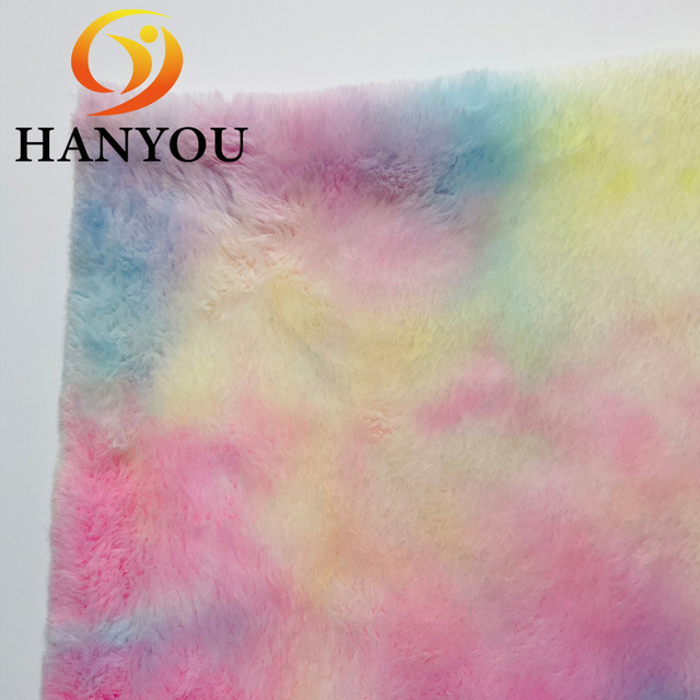 Hot Selling Tie-dyed Fur Fabric