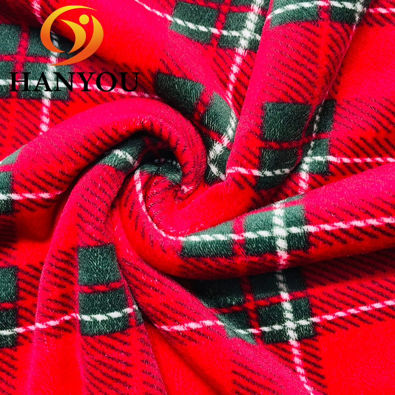 FA Factory Wholesale Red Check Printing Quilting Fabric by The Yard And Customize Digital Printing on Fabric for Fabric Quilts