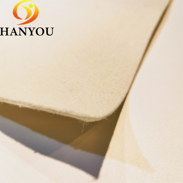 Two Cloths of The Same Super Thin Convenient Construction Pet Geotextile with Low Price