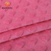 Hanyo Solid Color Red Heart Sharp Minky Dot Fleece Fabric