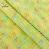 Hanyo Yellow Geometric Jacquard Rabbit Faux Fur Fabric