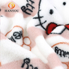 Hanyo Soft Warm Hello Kitty Flannel Fleece Fabric