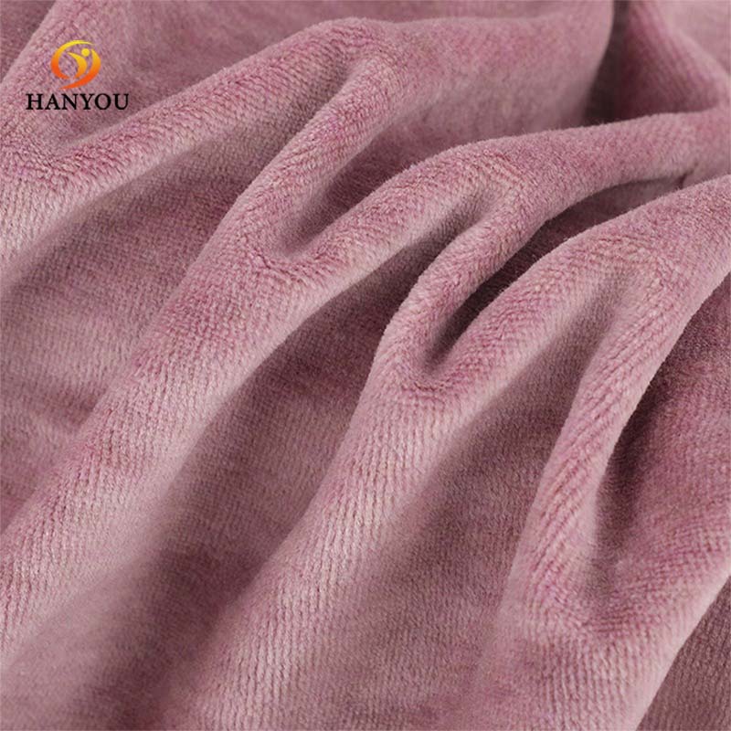 Hanyo Two Sides Super Soft Velvet Fabric For Sleepwear