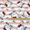 Hanyo Soft Warm Hello Kitty Flannel Fleece Fabric