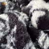 Hanyo Black Printed Cuddle Plush Fleece Fabric