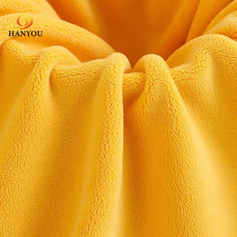 Hanyo Polyester Double Sides Solid Color Polar Fleece Fabric
