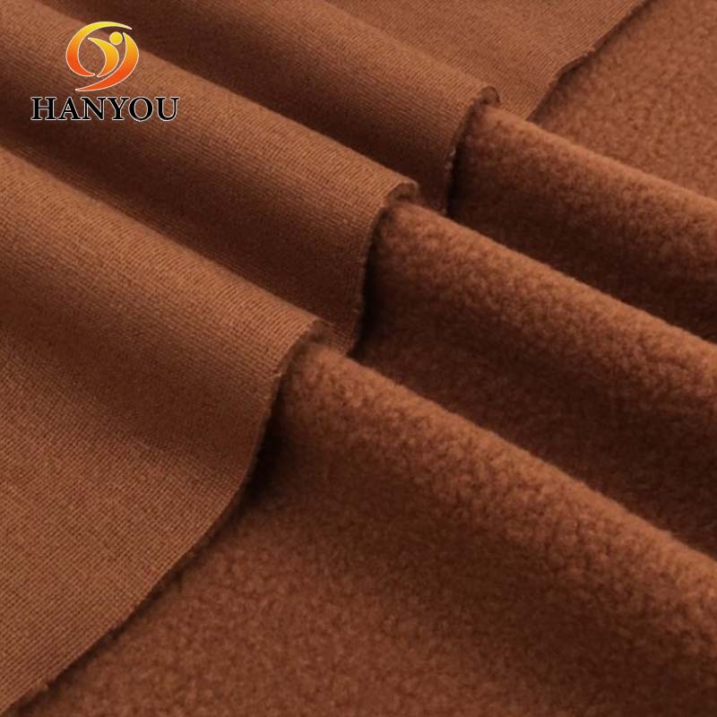 Hanyo Solid Color Polyester Polar Fleece Fabric for Coat