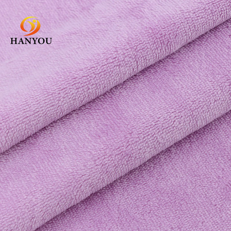 Hanyo Custom Colors Polyester Flannel Fleece Fabric