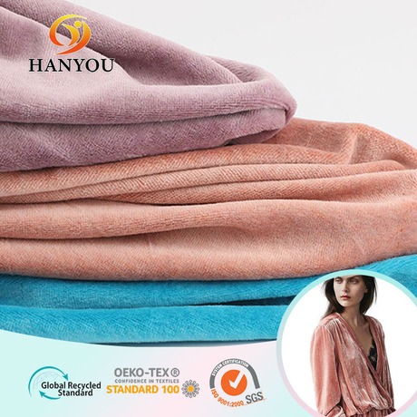 Hanyo Two Sides Super Soft Velvet Fabric For Sleepwear