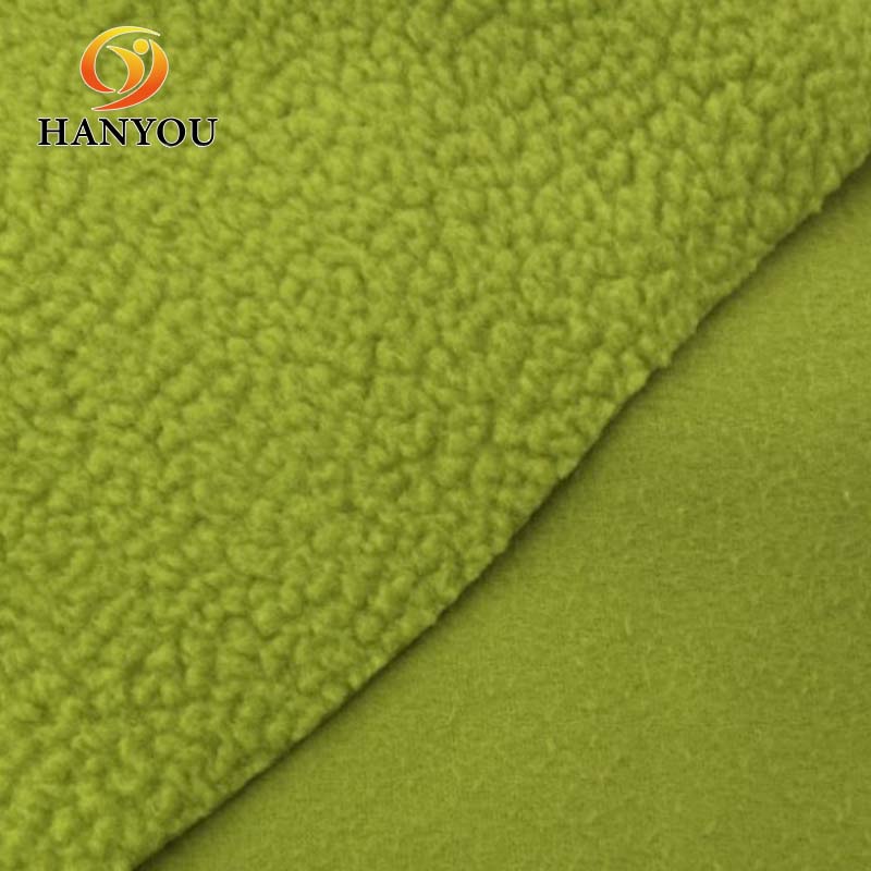 Hanyo Solid Color Polyester Polar Fleece Fabric for Coat