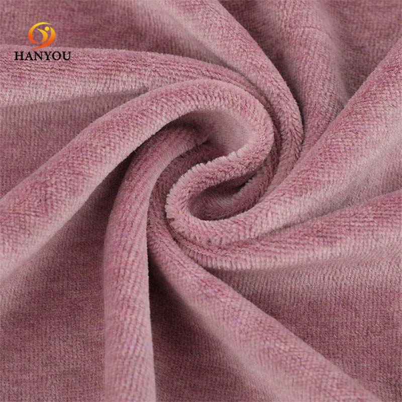 Hanyo Two Sides Super Soft Velvet Fabric For Sleepwear